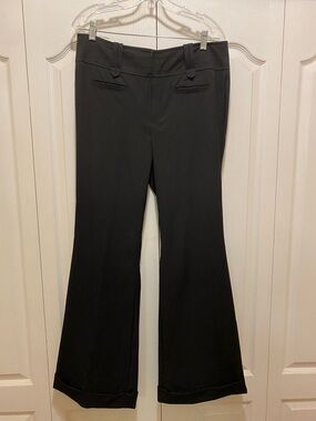 Bisou Bisou Black Boot Cut Dress Pants